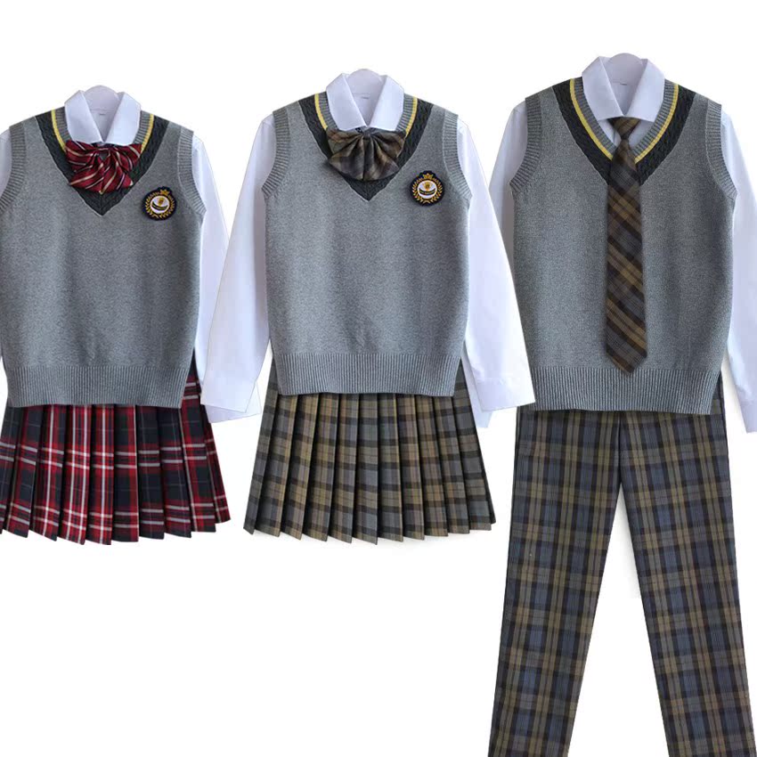 jk制服校服套装秋冬格子dk班服学院学生装学生校服