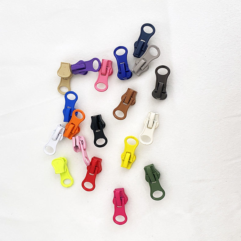 糖果色彩色5号树脂羽绒服拉链头衣服长款拉锁配件童装背包拉链头