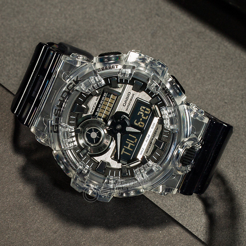 卡西欧手表男g-shock冰川冰韧系列白虎电子手表ga-700sk-1a