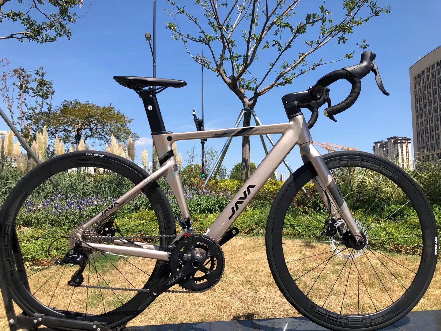 新款java佳沃鱼雷3公路赛车破风气动aurica御夫座一体把全内走线