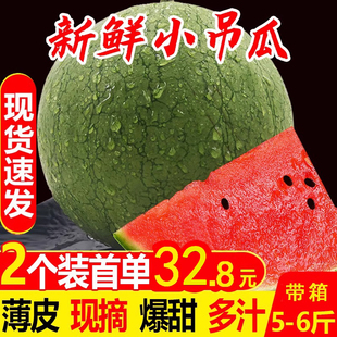 薄皮小西瓜新鲜应季水果整箱5/10斤孕妇水果脆甜当季非无籽麒麟瓜