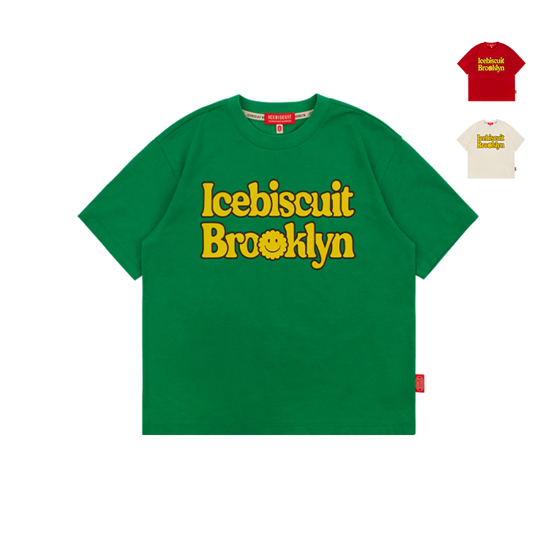 ICEBISCUIT韩国儿童短袖衬衫2023秋冬款新款宽松时尚男童上衣