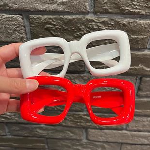 无镜片儿童眼镜框可爱搞怪夸张眼镜架糖果色个性拍照凹造型亲子款
