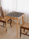 北欧实木叠雕方桌小户型餐桌日式民宿阳光房洽谈桌咖啡桌方形茶几