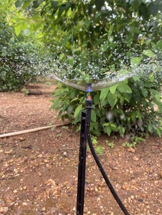 适用农用滴灌溉G型微喷头大棚水肥温室育苗360度旋转雾化折射地插