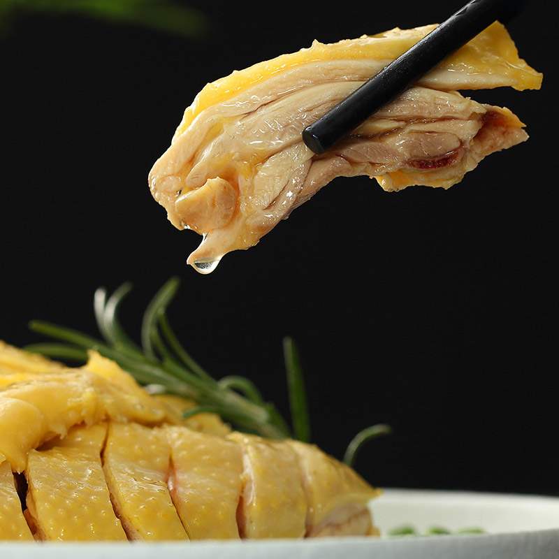 广式白切鸡手撕鸡凉拌即食美食熟食广东正宗白斩鸡整只1000g