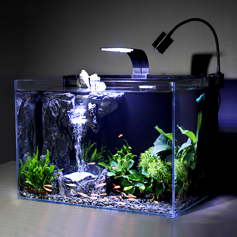 铂菲斯鱼缸生态水族箱时尚创意自循环流水免换水家用客厅中型桌面