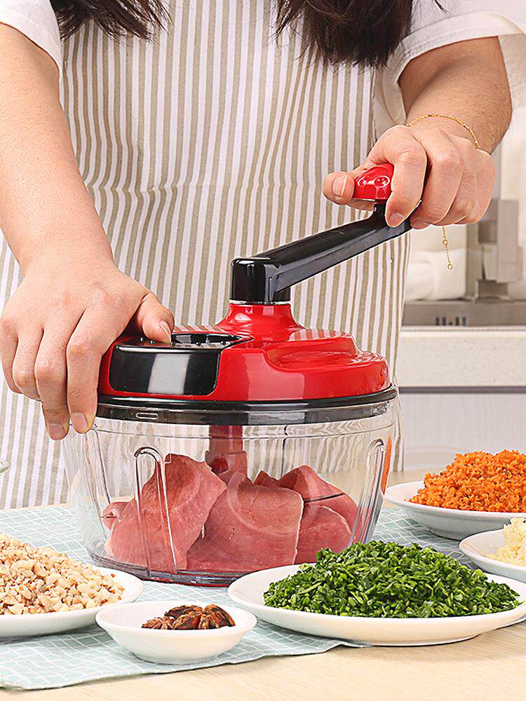 手摇搅菜碎菜机家用手动绞菜器切蔬菜搅碎饺子馅打姜剁辣椒粉碎机