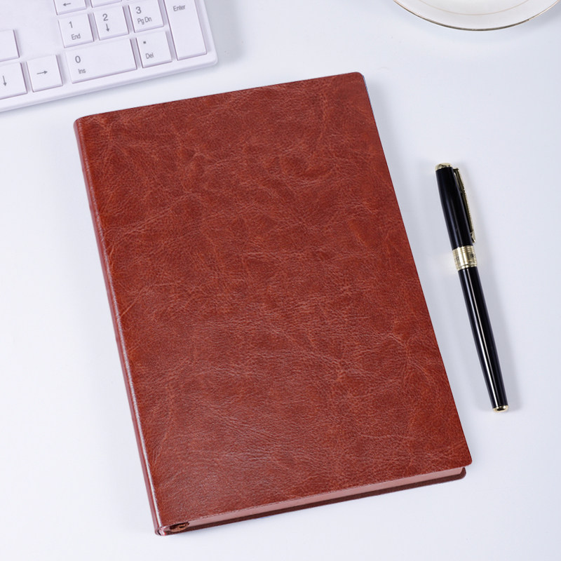 本简约大学生日记本子办公用商务手账本笔记本文具企业可定制b7925