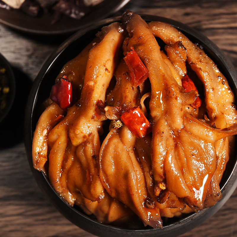 全店满3袋包邮!香辣去骨鸭掌 麻辣