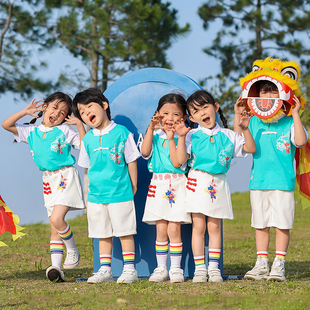 六一儿童节演出服幼儿园毕业照合唱表演服装儿童中国风舞蹈啦啦队