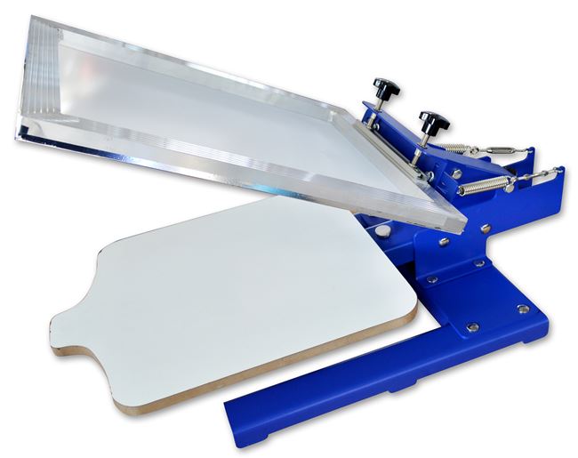 烟台天久丝网印刷机手印台服装平面印花台丝印机手动单色 006203