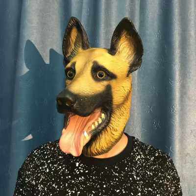 8角色扮演狗头面具成人搞怪狗头套人戴调教用品sm情趣舞会装扮道具已