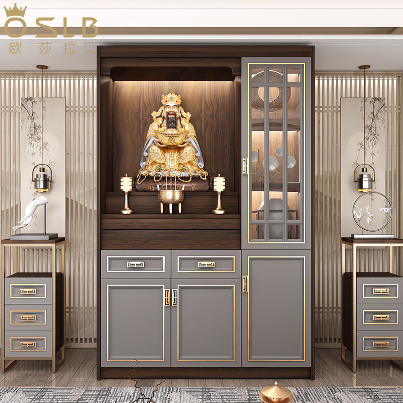 佛柜立柜供桌家用现代新款佛龛香案神台柜新中式财神爷供奉台定制