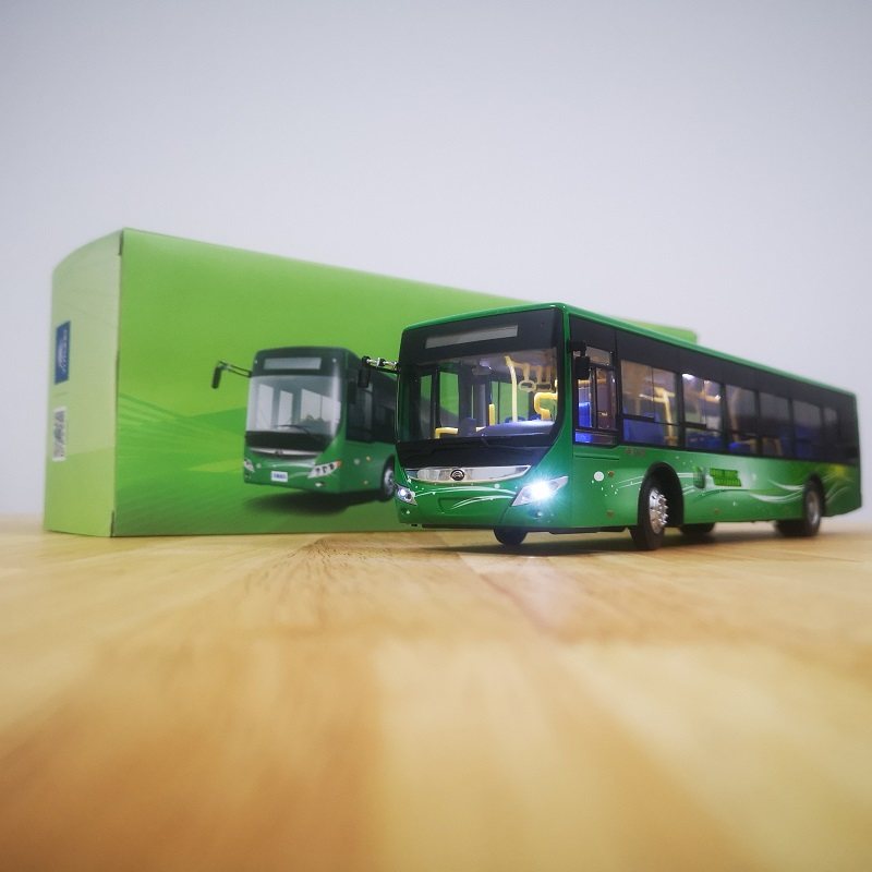 正品1:42 宇通客车模型 睿控公交车zk6125 合金原厂车模大号玩具