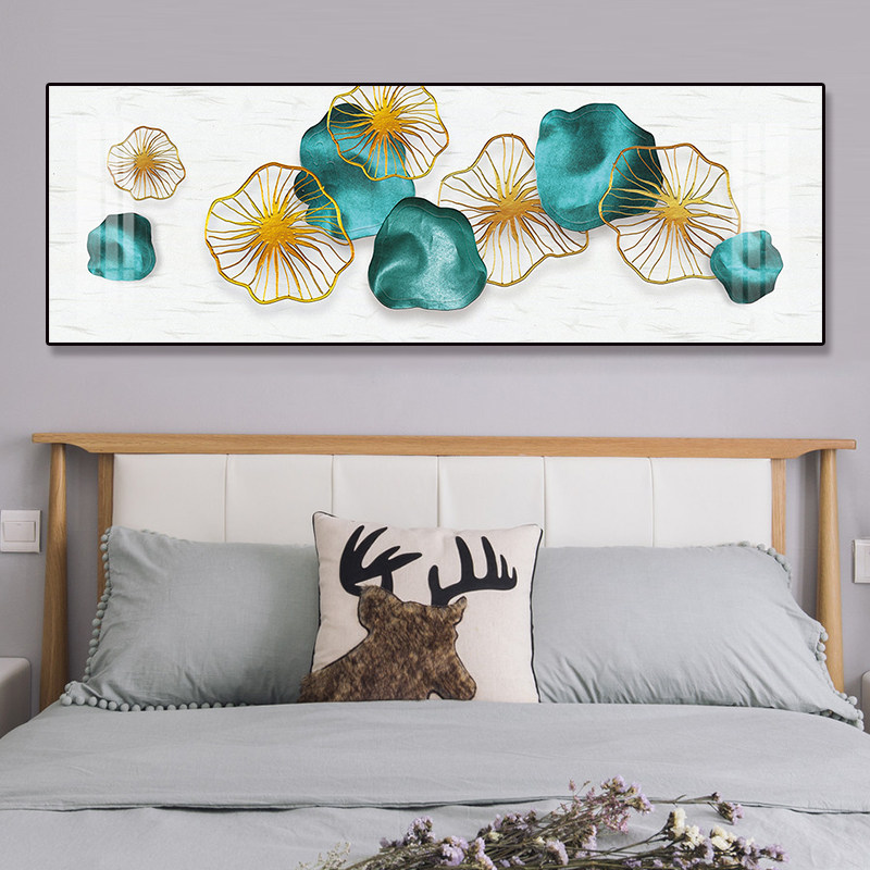 床头挂画卧室房间壁画背景墙画酒店用画宾馆客房画公寓装饰画