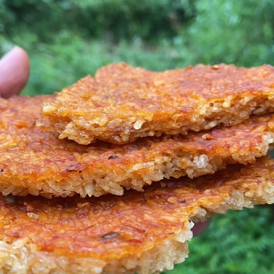 岳西特产农家纯手工糯米土锅巴珊珊福乐绿豆香辣腊肉零食小吃网红