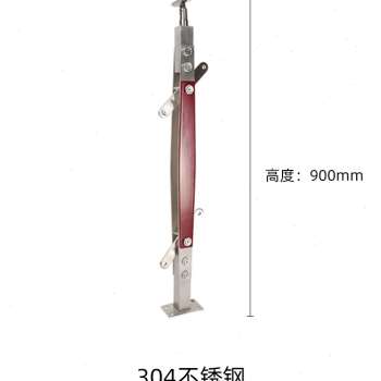 定制厂促不锈钢立柱菱形夹木玻璃楼梯扶手栏杆室内楼梯立柱室外护