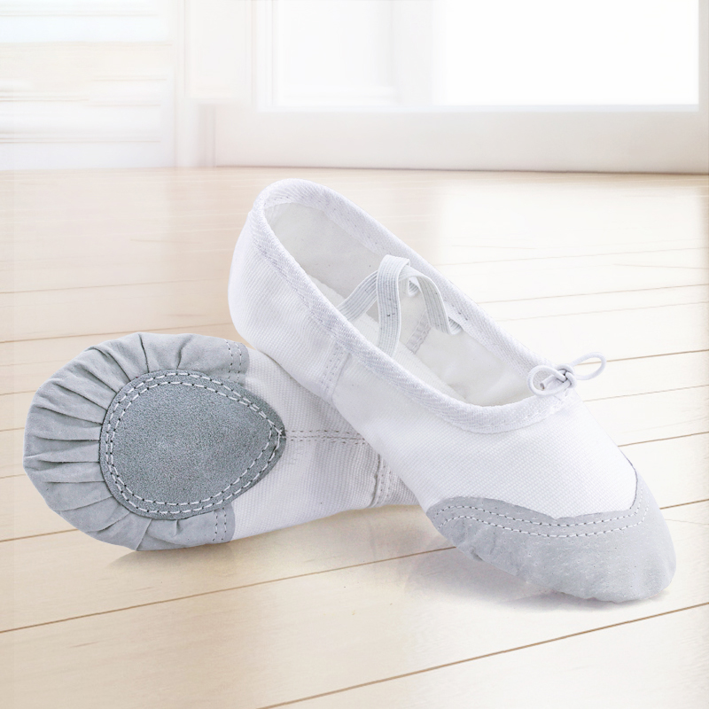 儿童艺术体操鞋成人白色舞蹈鞋女童芭蕾舞鞋男童夏季软底专用跳舞
