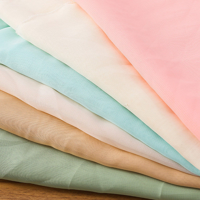 雪纺布料夏季垂感裙子服装里布内衬古装汉服乔其纱面料连衣裙布料