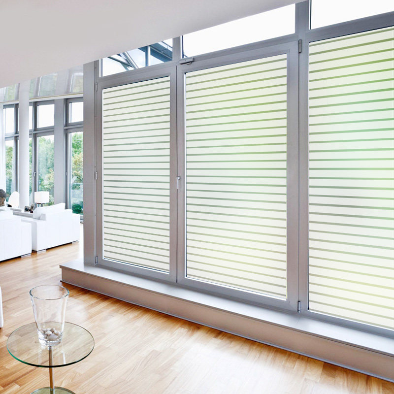 静电贴卫生间窗纸阳台玻璃门浴室百叶磨砂玻璃贴膜遮阳窗户防晒纸