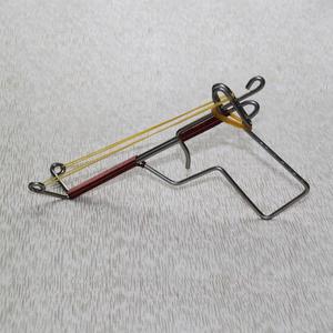 皮筋枪铁丝枪7080怀旧老玩具纸弹枪不锈钢版橡皮筋软弹枪