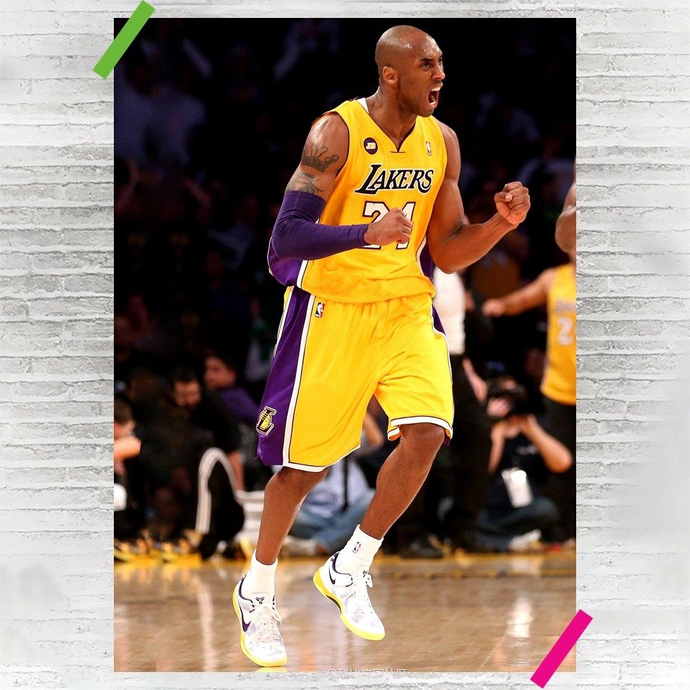 科比·布莱恩特kobebryant黑曼巴 海报高清晰装饰画 c6b13a03