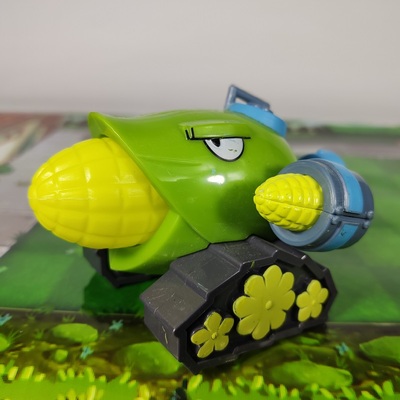 正版植物大战僵尸玩具大号玉米加农炮二代可发射炮弹牛仔僵尸套装