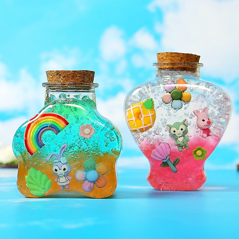 儿童手工制作材料包diy塑料男生女孩许愿瓶水宝宝玩具水精灵套装