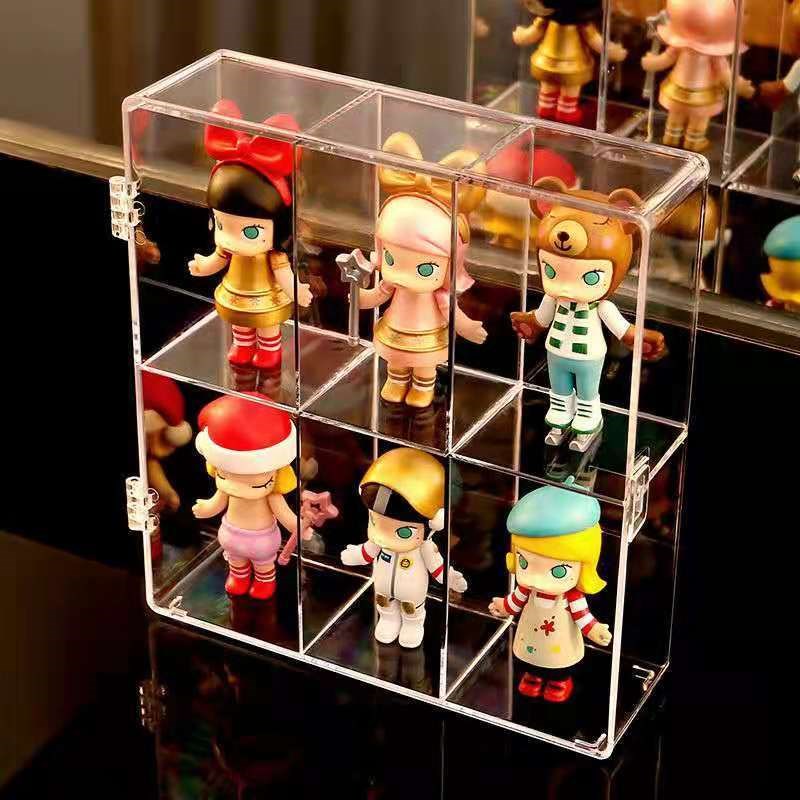 透明亚克力盲盒收纳展示架手办防尘罐罩娃娃公仔泡泡玛特展示盒|ruв категории получать отделка, семьи, хранения приборов, ящик, 手办收纳盒 - от Buy2taobao.com для оказания профессиональной услуги покупки агента Taobao
