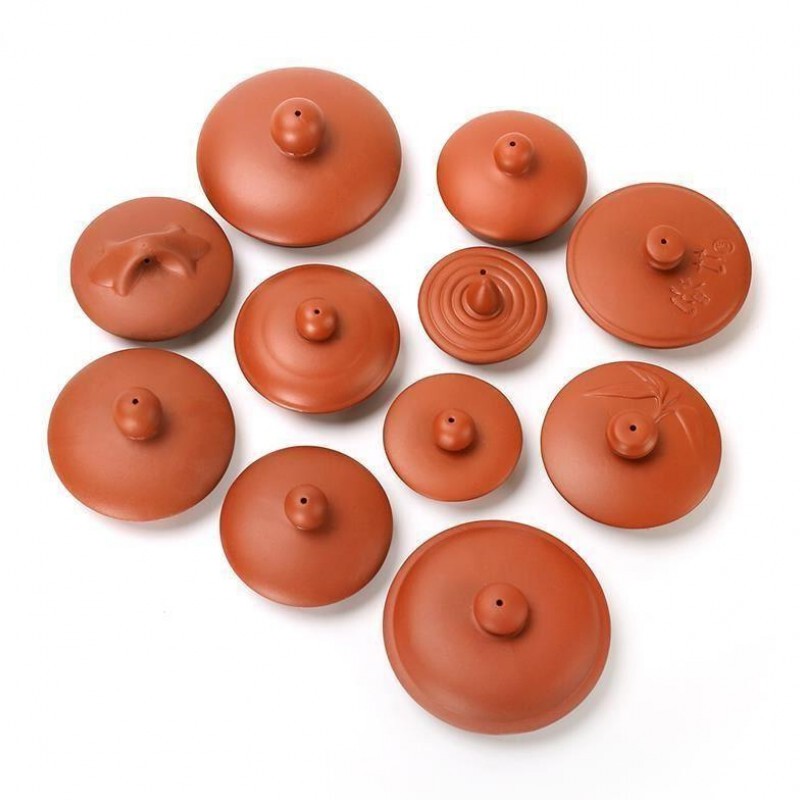 新款配盖子紫砂壶朱泥壶茶壶盖子盖杯盖大小盖功夫茶具配件黑红紫