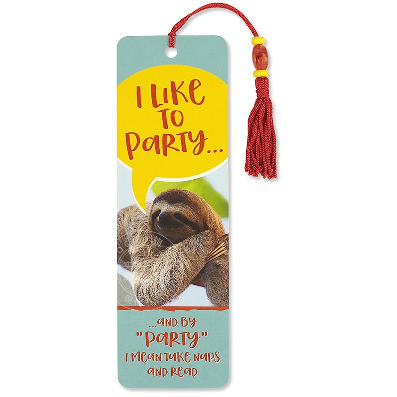 我喜欢聚会 书签 文创周边 Peter Pauper Press 英文原版  I Like to Party Beaded Bookmark