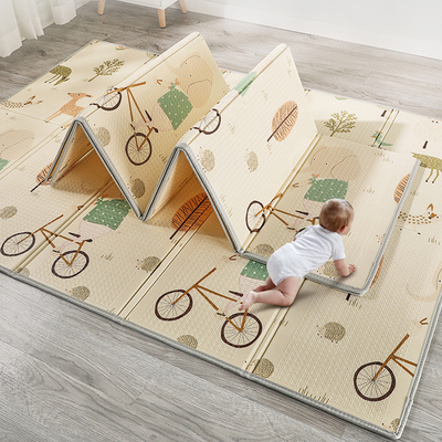 曼龙可折叠爬行垫xpe无毒无味小尺寸小号户外便携外出垫子爬爬垫