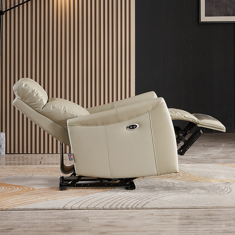 电动功能真皮单人沙发客厅简约头层牛皮懒人休闲头等太空舱座躺椅