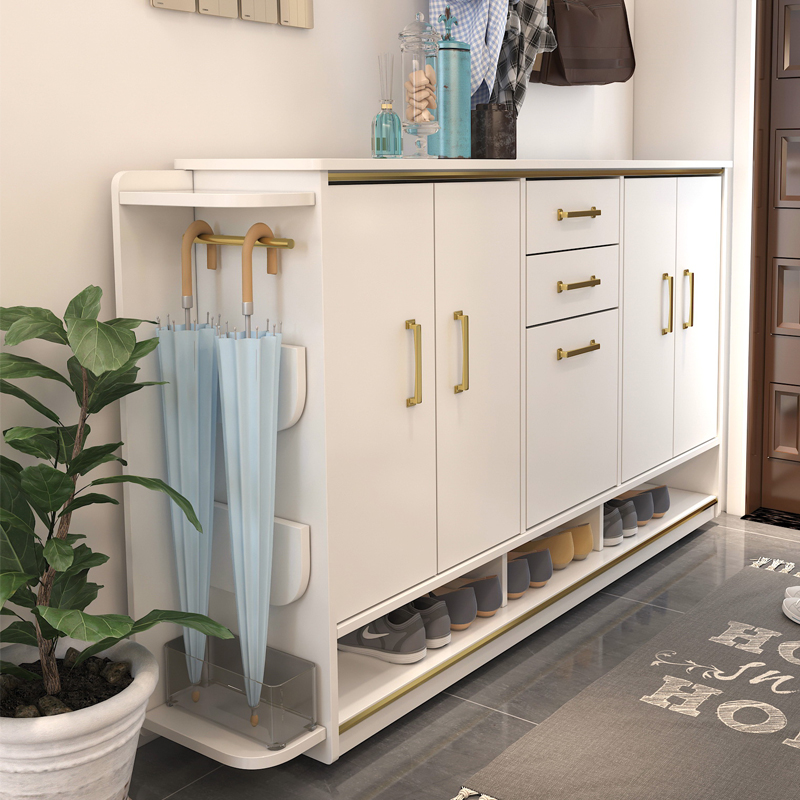 轻奢进门入户鞋柜家用门口外面大容量过道储物玄关柜靴柜置物柜