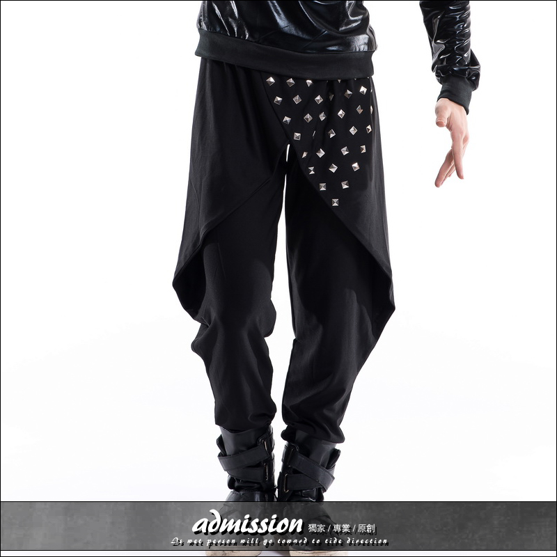 high-grade bar Rock dj costume Male singer ds Haren pants Nightclub men's wear Culottes personality Fashionable hair stylein the Men's clothing, Casual pants category - from Buy2taobao.com to provide professional Taobao agent buy service
