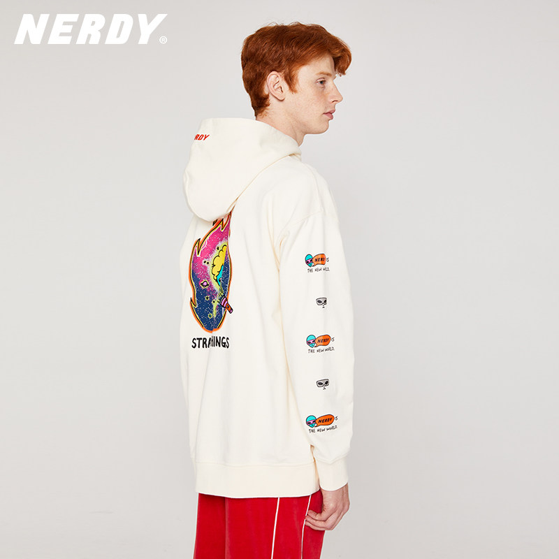 nerdy春季情侣连帽套头外星人印花宽松串标潮牌卫衣 – 天猫优惠券后