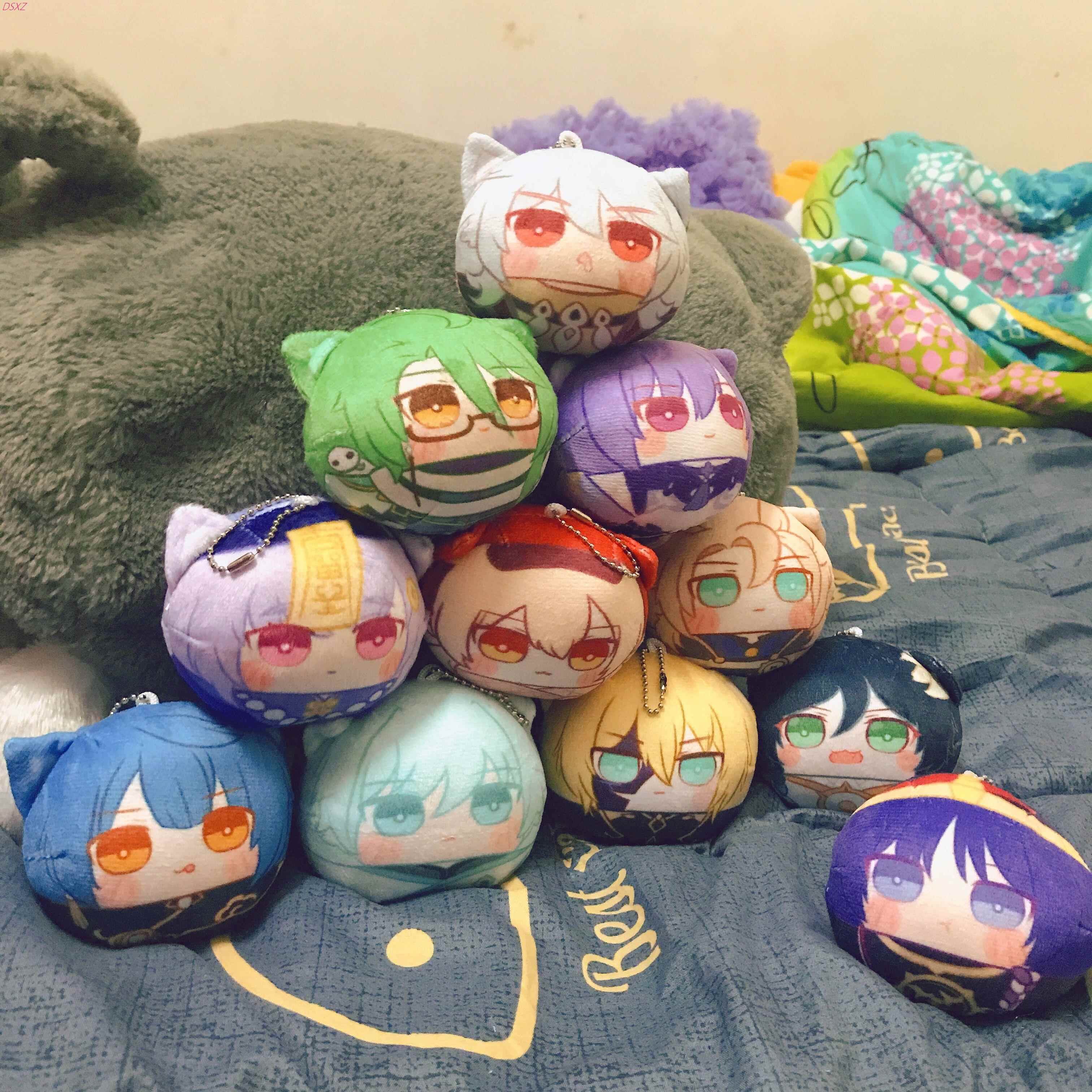 毛绒徽章原神同人周边散兵戴因雷泽白术阿贝多行秋团子毛绒吧唧