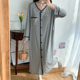 夏季薄款产后月子服自带胸垫开衫产妇孕妇裙待产哺乳莫代尔睡衣夏