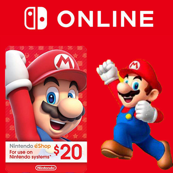 点卡点数20刀$充值卡美区eshop nintendo美金礼品卡 gift card