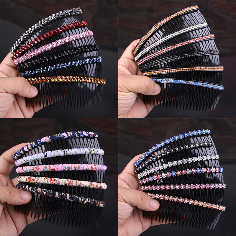 头发夹子头饰后脑勺发梳插梳少女ins碎发卡女顶夹刘海边夹一字夹