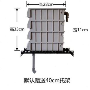 鱼缸上过滤架下沉式滴流盒托架周转箱分隔式过滤周转箱底滤免换水