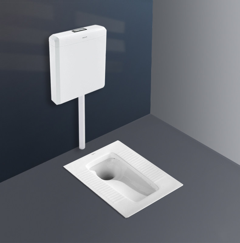 法恩莎蹲便器套装家用卫生间蹲厕防臭水箱便池防滑 蹲便池fld5607