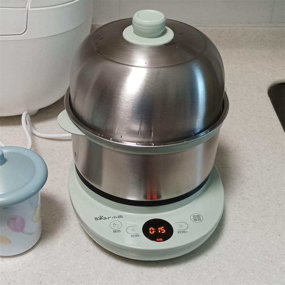 小熊煮蛋器不锈钢家用小型双层多功能早餐神器自动断电蒸蛋早餐机