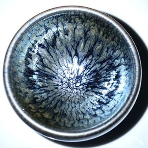 宁致建盏  倪宁【撇口彩金盏】油滴紧凑 042540次出价结束05月24日 23