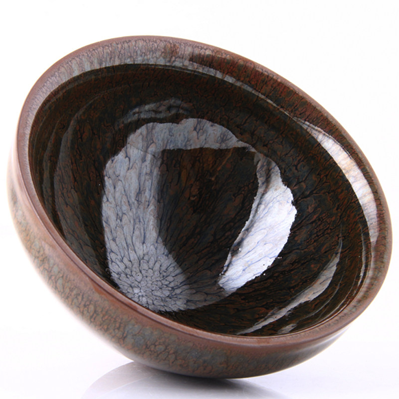 圆艺建盏 罗丁 12公分【花开富贵】 08227