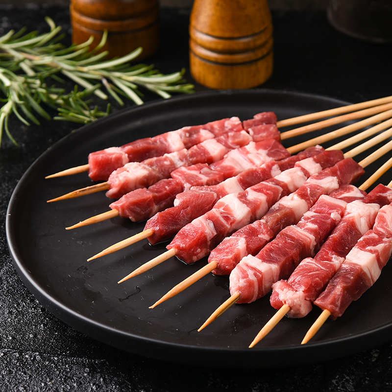 西鲜记 宁夏盐池滩羊 羊肉串12小串 新鲜烧烤串串食材