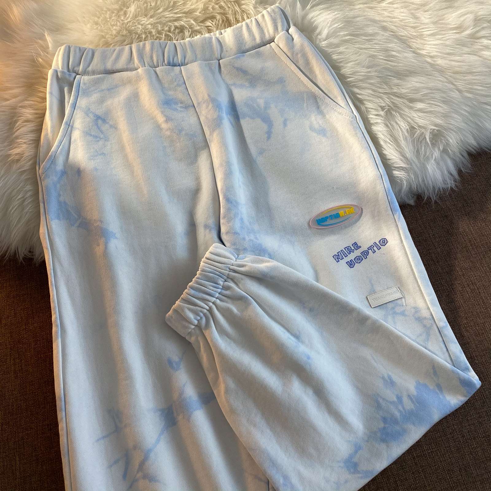 Neresum tie-dyed Haren Sports pants Hong Kong flavor Retro Carrot pants College wind leisure time sweatpants clothing clashingin the Women's clothing/Boutique , 卫裤 category - from Buy2taobao.com to provide professional Taobao agent buy service