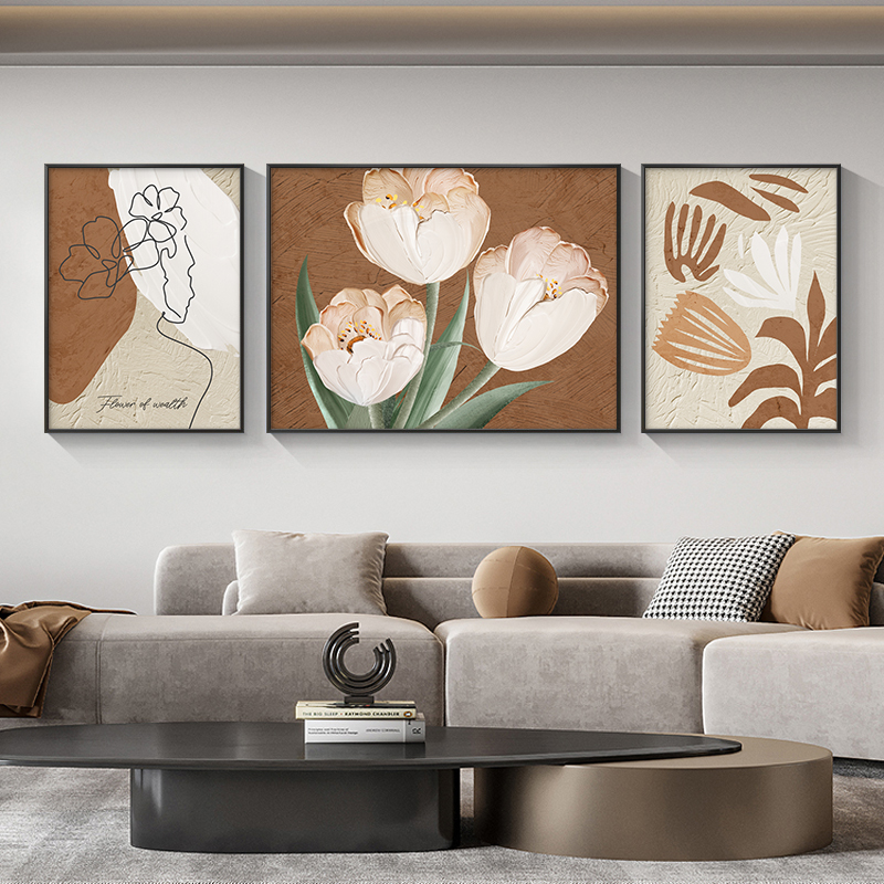 客厅装饰画北欧油画