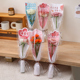 520情人节新款单支小花束包装袋鲜花包花袋材料防水透明花艺资材